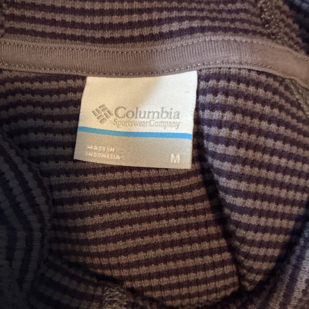 Columbia Womens Hoodie Pullover Purple Thermal Knit Cowl Neck Active Top M - Picture 6 of 7